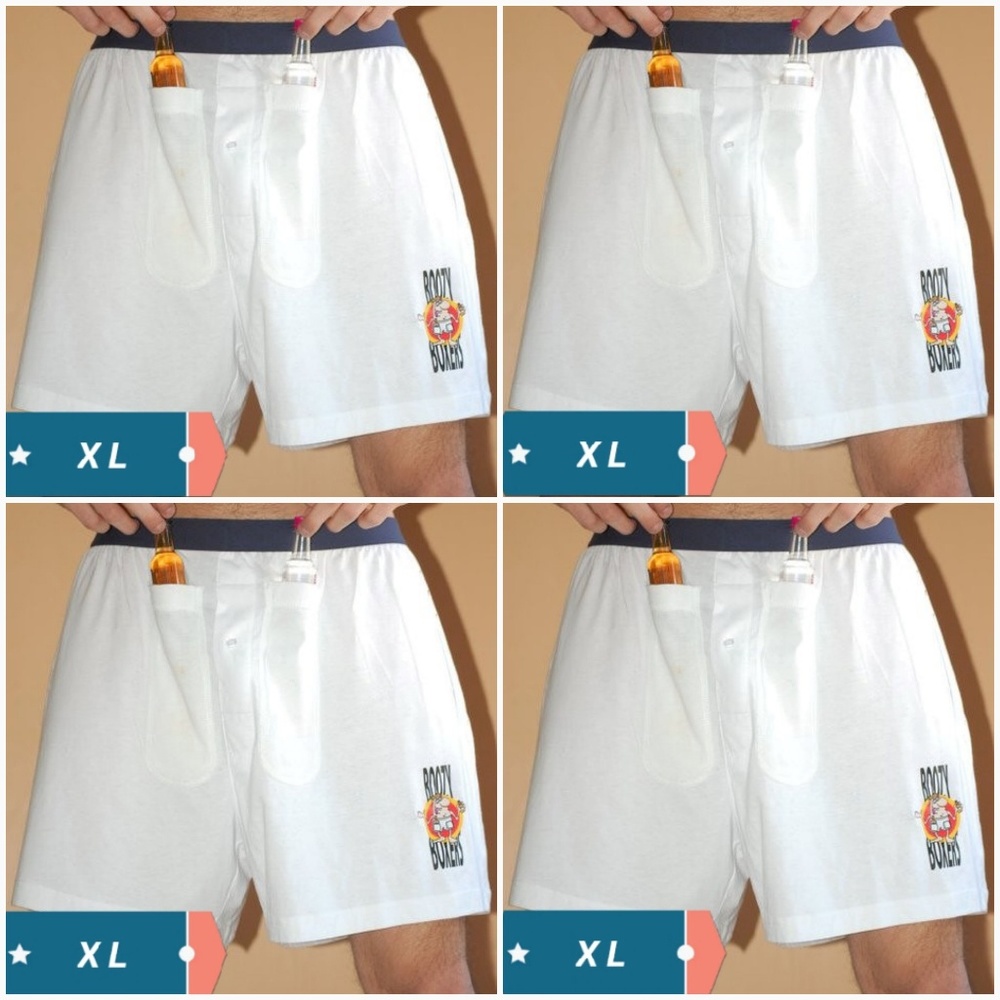 Boozy Boxer Men's Briefs Shorts/Underwear XL: 4